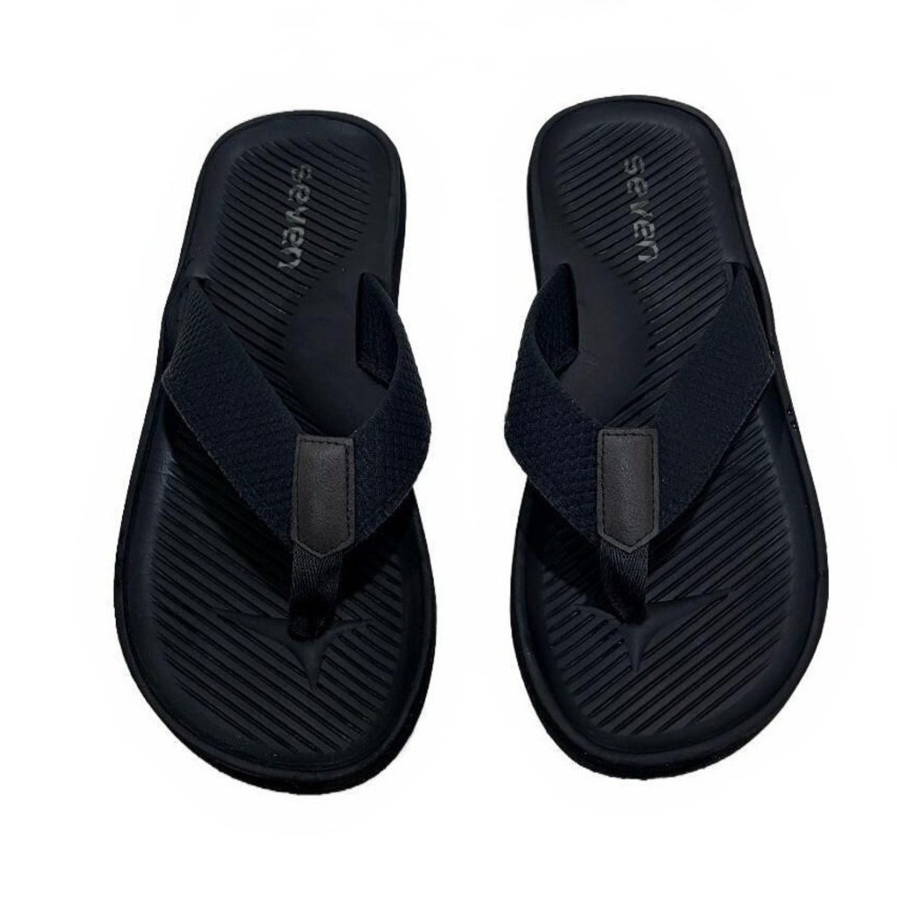 Surf Seven Black Flip Flop Sandals Womens Est Size 8 Thong‎ Beach Comfort